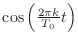 $ \cos{\left(\frac{2\pi k}{T_0}t\right)}$