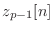 $\displaystyle z_{p-1}[n]$