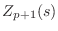 $\displaystyle Z_{p+1}(s)$