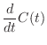 $\displaystyle \frac{d}{dt}C(t)$