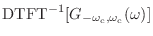 $\displaystyle {\text{DTFT}^{-1}}[G_{-\omega_\textnormal{c},\omega_\textnormal{c}}(\omega)]$
